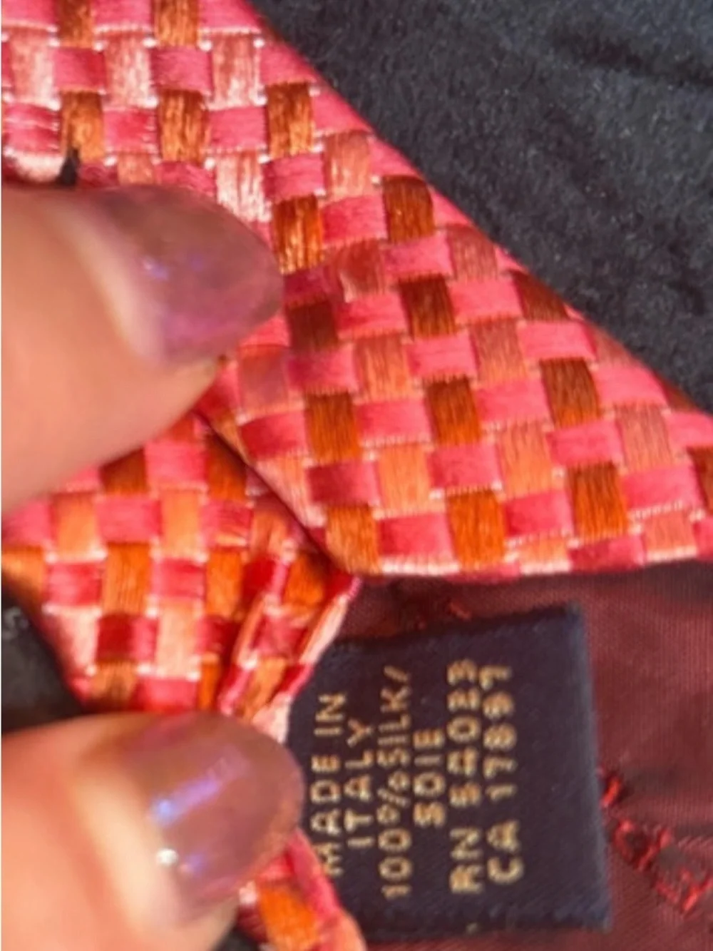 Classic Men's pink  Patterned Tie banana republic